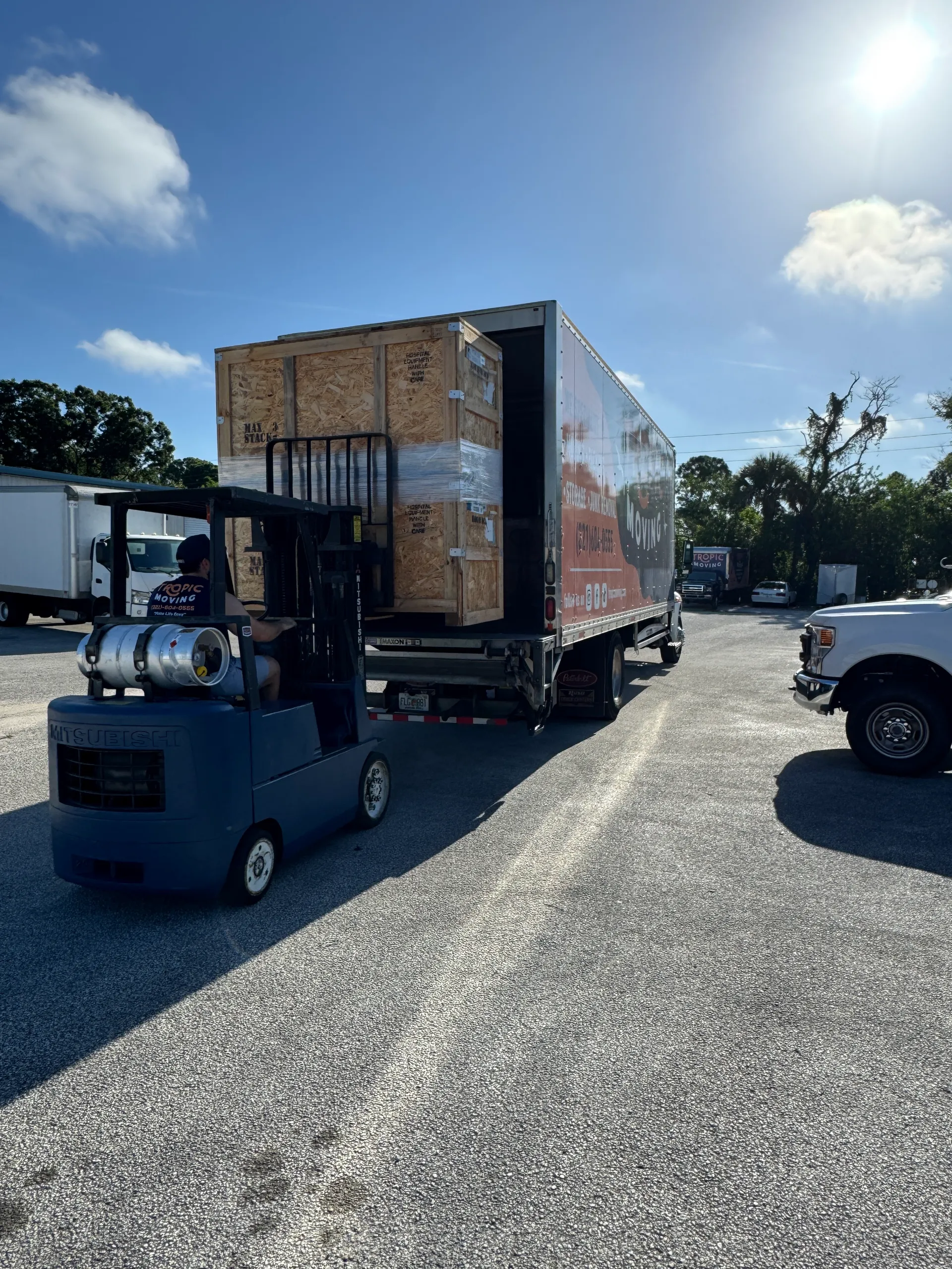 Tropic team handling commercial goods