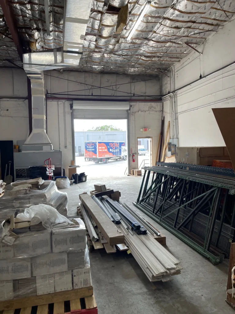 Open Tropic truck cargo bay prepared for loading and delivery