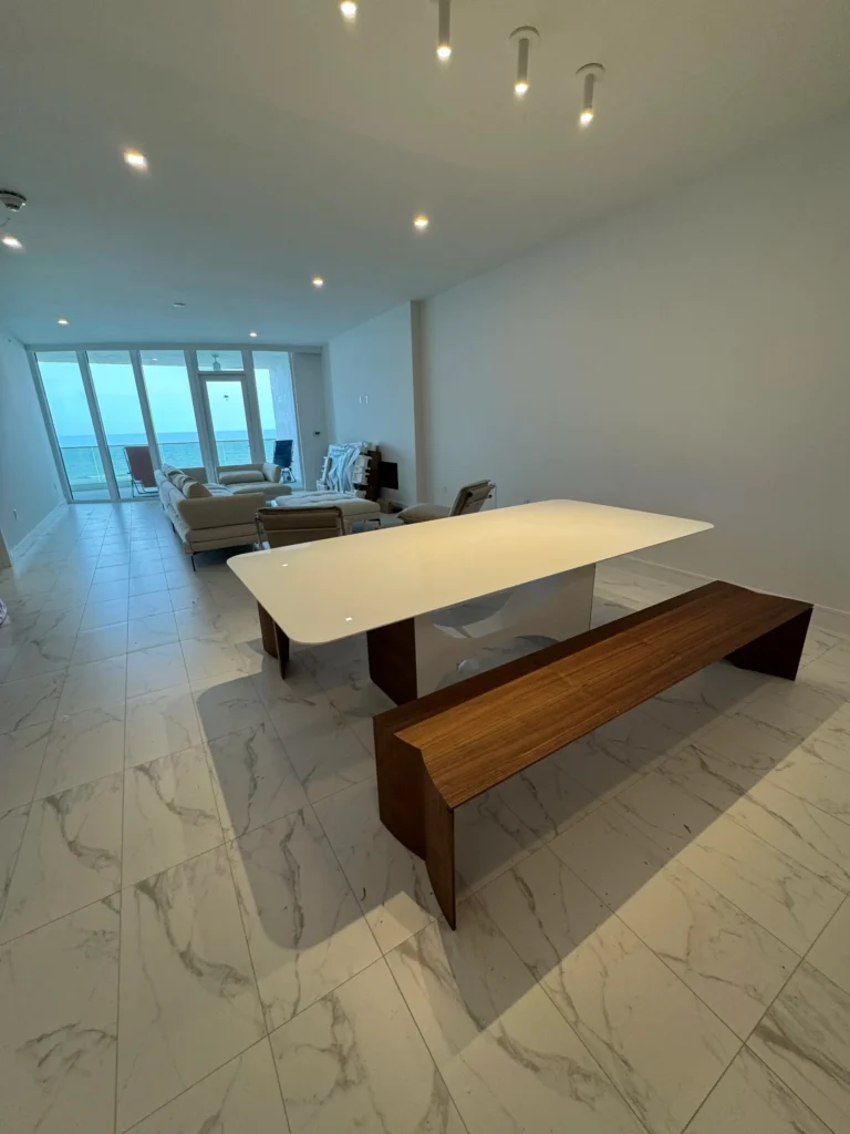 Interior design receiving and delivery logistics
