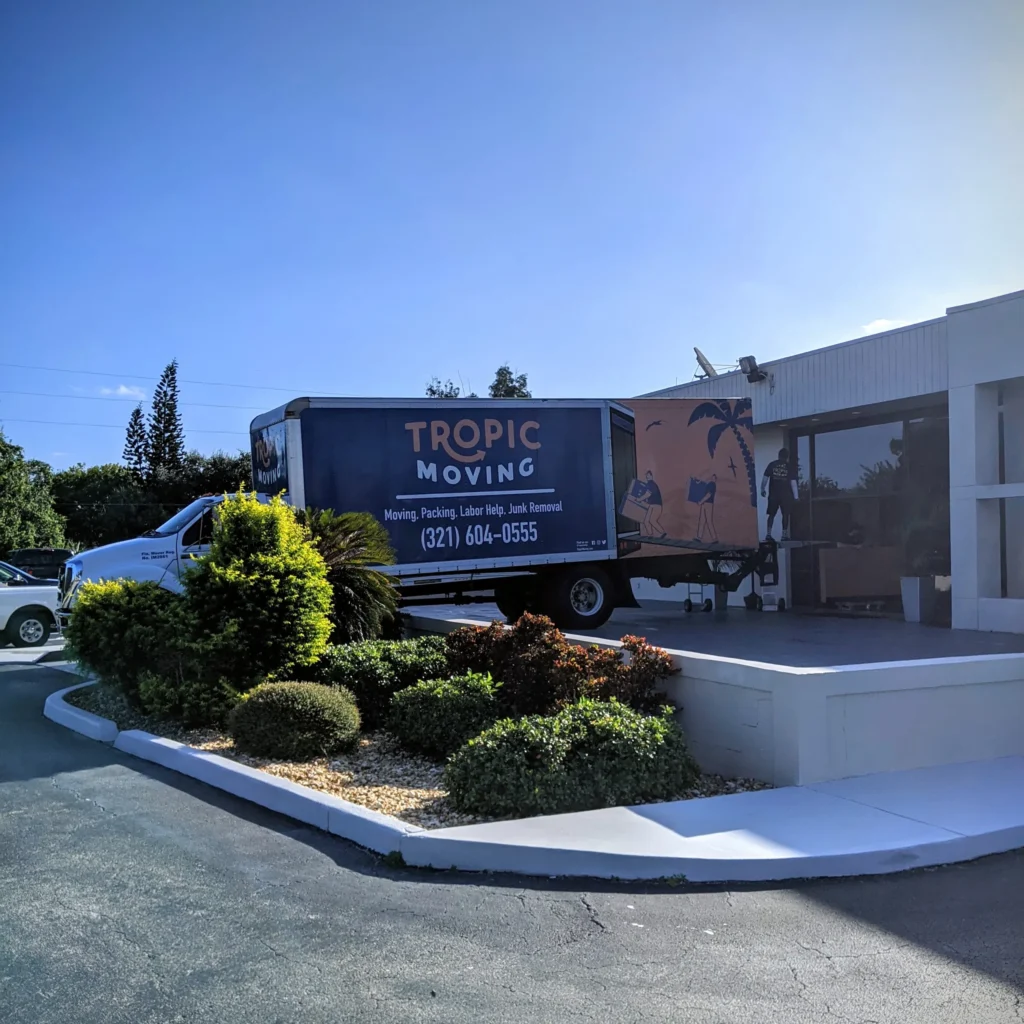 Tropic vehicle positioned outside a commercial project facility