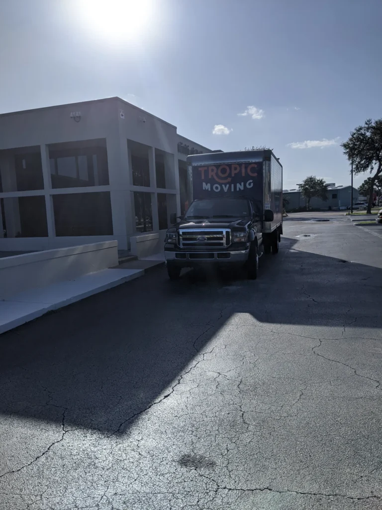 Tropic truck staged for commercial logistics work