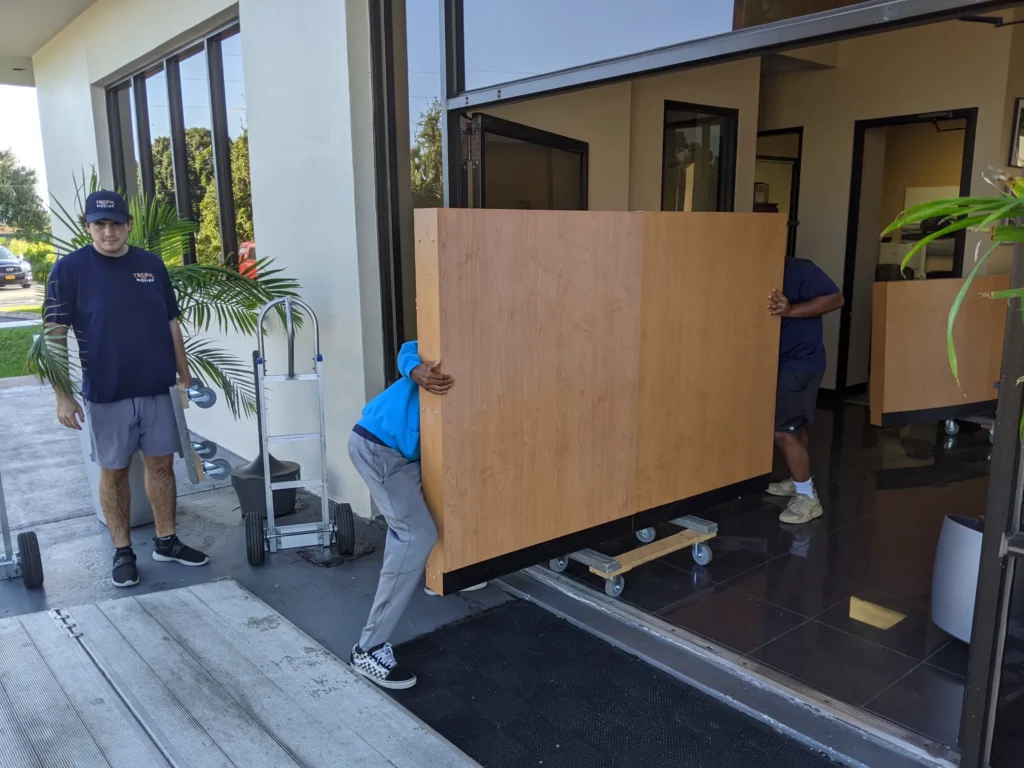 Protected commercial furnishings organized for project delivery
